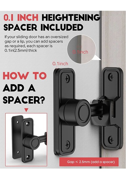 Bahçe Için Ağır Hizmet Tipi Kapı Mandalı Siyah (Yurt Dışından) indirimleri