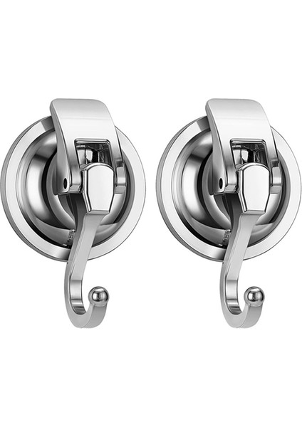 2 Paket Ağır Hizmet Tipi Vakumlu Vakum Kupası Çelenk Askısı Gümüş (Yurt Dışından)