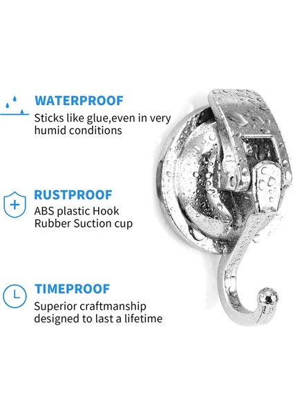 2 Paket Ağır Hizmet Tipi Vakumlu Vakum Kupası Çelenk Askısı Gümüş (Yurt Dışından) modelleri