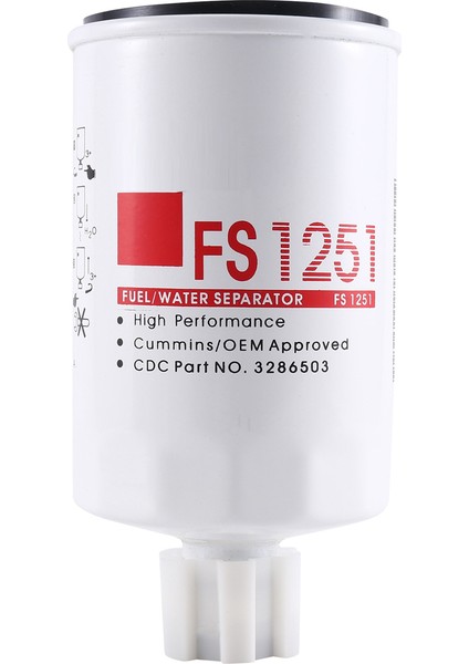 FS1251 Için Cummins Fleetguard Yakıt Filtresi/su Ayırıcısı (Yurt Dışından) indirimleri