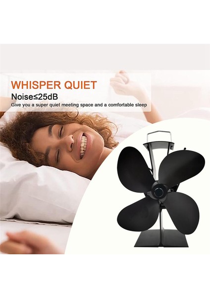 Odunkütük Yakıcışömine Odun Sobası Fanı Küçük Tasarımlı 4 Kanatlı (Yurt Dışından) fırsatları