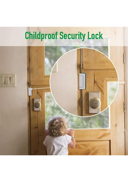 Ev Güvenlik Kapı Kilidi Çocuk Güvenlik Kapısı Güçlendirme Kilidi Gümüş (Yurt Dışından) modelleri