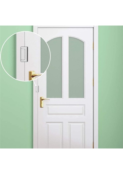 Ev Güvenlik Kapı Kilidi Çocuk Güvenlik Kapısı Güçlendirme Kilidi Gümüş (Yurt Dışından) fırsatları