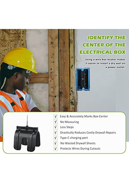 5 Adet - Yeni Priz Kalemi Alçıpan Işaretleme Aleti Yeşil (Yurt Dışından) indirimleri