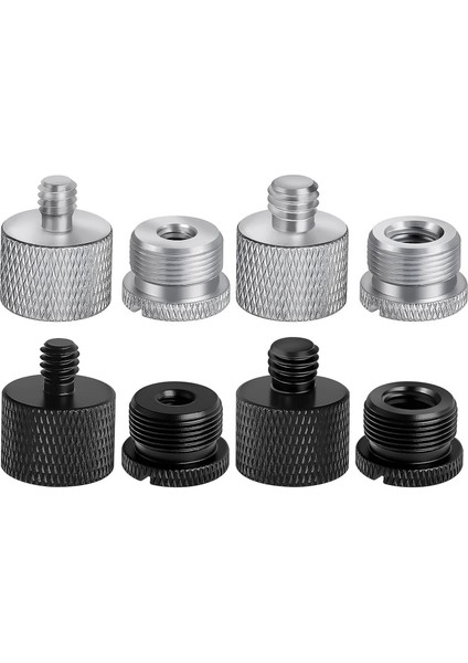 Paket Mikrofon Standı Adaptörü, 5/8 Dişi - 3/8 Erkek, 3/8 Dişi - 5/8 Erkek, Mikrofon Standı Için Bom Kolu Kamera Tripod (Yurt Dışından)