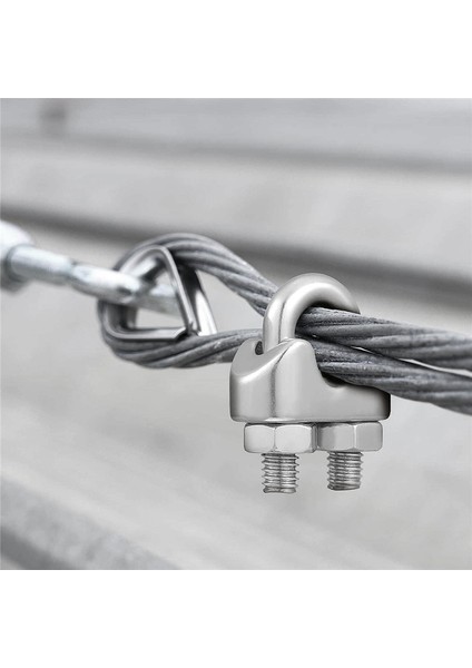 Tel Halat Takımı M3 Metal Tel Halat Kablo Kelepçesi ve M3 Yüksükler (Yurt Dışından) fırsatları