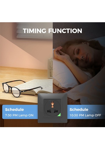 Tuya Ev Için Güç Soketi Siyah Wifi (Yurt Dışından) fırsatları