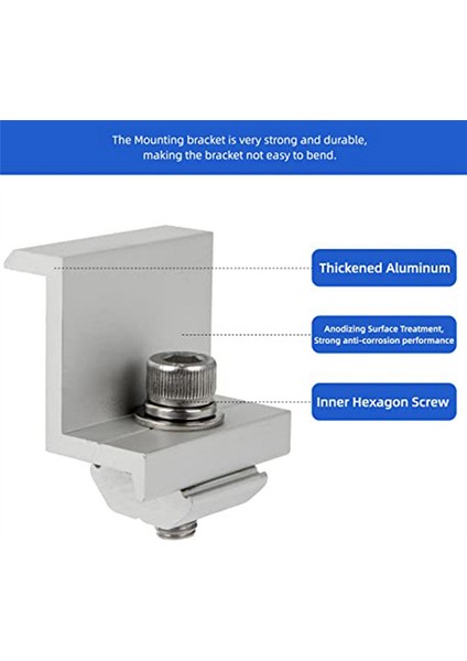 12 Adet Güneş Modülü Braketi Uç Kelepçesi Pv Güneş Modülü Çatısı Için 35MM (Yurt Dışından) fiyatları