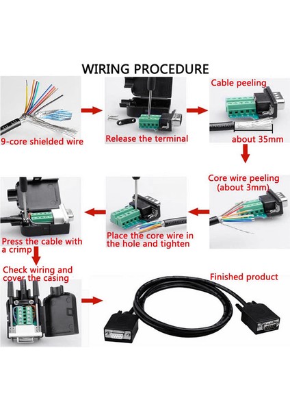 4 Adet Db9 Dişi Çıkış Konnektörü Db9 Lehimsiz (Yurt Dışından) indirimleri