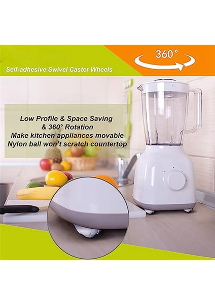 16'lı Paket Cihaz Için Kendinden Döner Tekerlekler Tekerlek Başına 14 Lbs Yük Kapasitesi (Yurt Dışından) modelleri