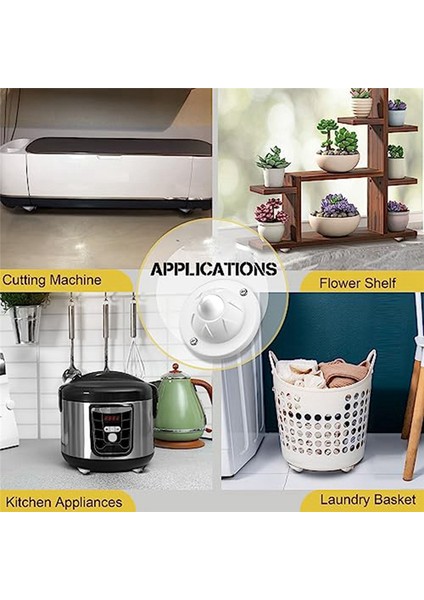 16'lı Paket Cihaz Için Kendinden Döner Tekerlekler Tekerlek Başına 14 Lbs Yük Kapasitesi (Yurt Dışından) indirimleri