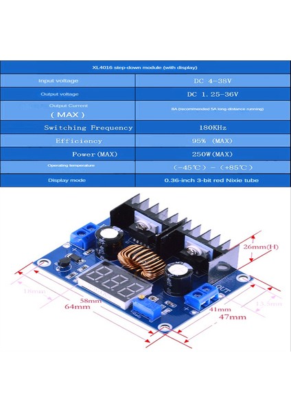 LED Voltmetre Pwm Ayarlanabilir 4-38V Ila 1.25-36V Adım Aşağı Kart Modülü (Yurt Dışından) fırsatları