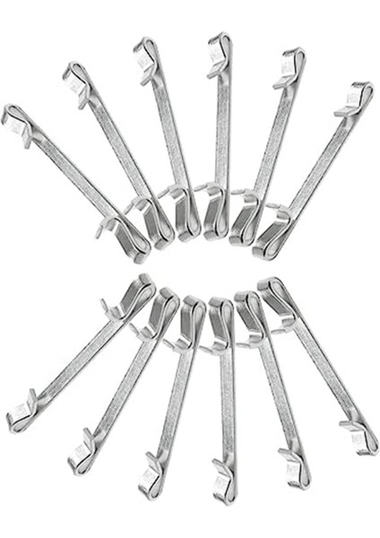 Erken 2 Inç Çift Döngülü Alet Kutusu Çekmece Kaydırak Klipsleri Parçaları 12 Adet (Yurt Dışından)