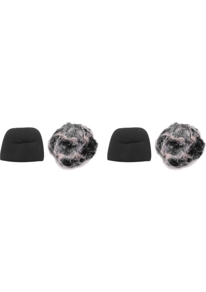 Mavi Için Mikrofon Kapağı Sünger Mikrofon Ön Camı, Pro Kondenser Mikrofon (Sünger ve Ön Cam, 4'lü Paket) (Yurt Dışından)