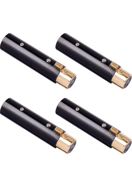 4x Xlr 3 Pin Dişi - Xlr 3 Pin Erkek Adaptör, Ses Arayüzleri, Stereo Mikrofon Kablosu Için (Yurt Dışından)