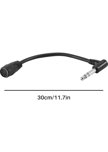 Mıdı Kablo,5-Pin Din Dişi - 6,35MM (1/4 Inç) Erkek Stereo Ses Uzatma Kablosu (Yurt Dışından)