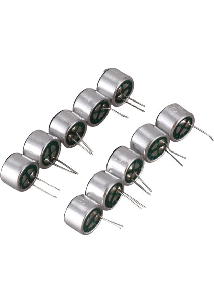 10 Adet 9.7mm x 7mm 2 Pin Mıc Kapsül Elektret Kondansatör Minifon (Yurt Dışından)