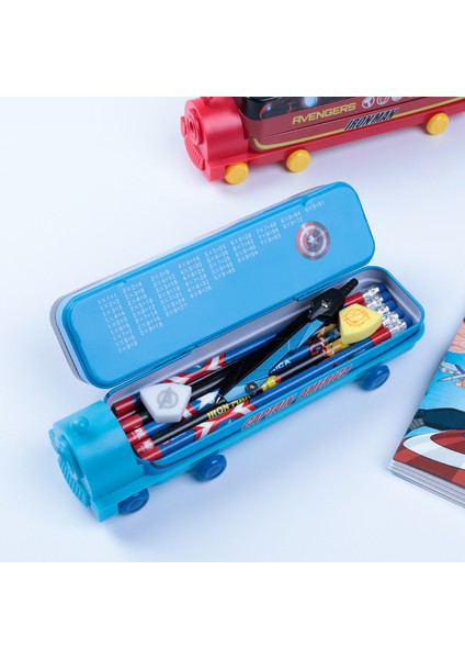 Karikatür Çift Katmanlı Çok Fonksiyonlu Demir Kalem Kutusu (Yurt Dışından) fiyatları