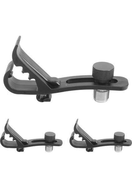 3 Adet Ayarlanabilir Klip Davul Klip Darbeye Dayanıklı Montaj Mikrofon Kelepçe Davul Montaj Mikrofon Tutucu Aksesuarları (Yurt Dışından)