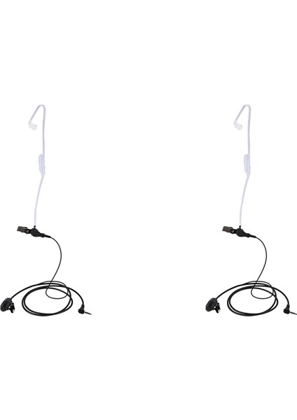 Vx-Vx-5r Vx-8gr VX2R Için 2x Akustik Tüp Kulaklık Kulaklık Mikrofonu (Yurt Dışından)