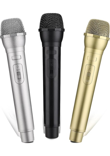 3 Adet Mikrofon Pervane, Plastik Pervane Mikrofon, Kostüm Rol Oynamak Için Mikrofon Pervane Noel Cosplay Müzik Doğum Günü Partisi (Yurt Dışından)