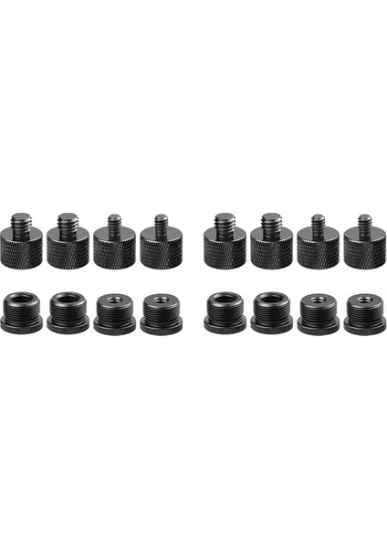 2 Takım Mikrofon Standı Mikrofon Bom Kolu Seti, Mikrofon Dişi Adaptörleri-5/8 Dişi - 3/8 Erkek ve 5/8 Dişi - 1/4 Erkek Vb. (Yurt Dışından)