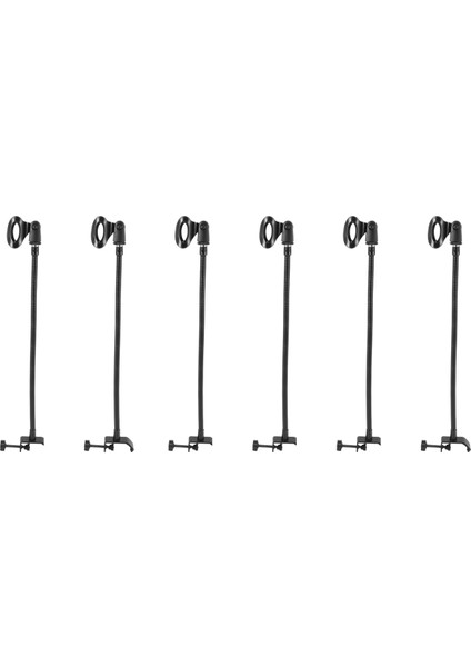 Radyo Yayın Stüdyosu, Canlı Yayın Ekipmanları, Istasyonlar Için Masa Kelepçeli 6x Esnek Deveboynu Mikrofon Standı (Yurt Dışından)