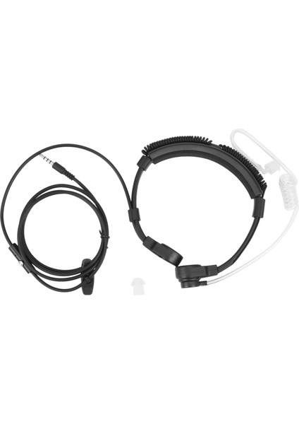 3.5mm Fiş Taktik Boğaz Mikrofon Kulaklık Akıllı Telefonlar Için Boğaz Mikrofonlu Gizli Ayarlanabilir Gizli Hava Tüpü Kulaklık (Yurt Dışından)