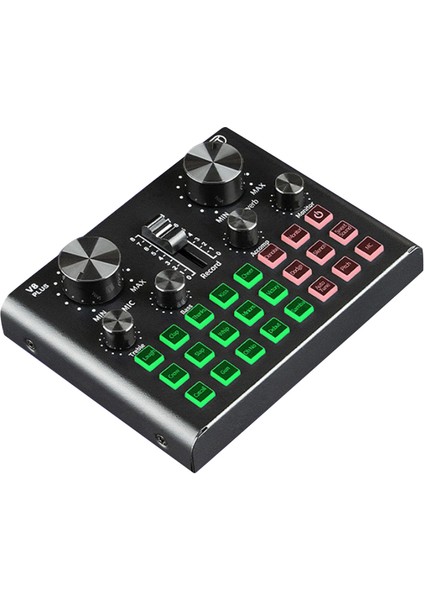 Canlı Yayın Için Ses Kartını Takın Ses Değiştirici Çoklu Ses Efektlerine Sahip Ses Kartı, Kayıt Için Ses Mikseri (Yurt Dışından)