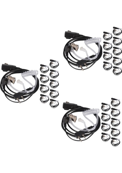 30 Adet Aksesuarları Hava Akustik Tüp Kulaklık Kulaklık Radyo Walkie Talkie Kulaklık Için 888S Uv-5r Uv-82 (Yurt Dışından)