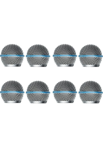 8 Adet Mikrofon Izgarası Mikrofon Izgarası Yedek Mikrofon Topu Kafa Örgü BETA58A SM58 PGX24 SLX24 (Yurt Dışından)