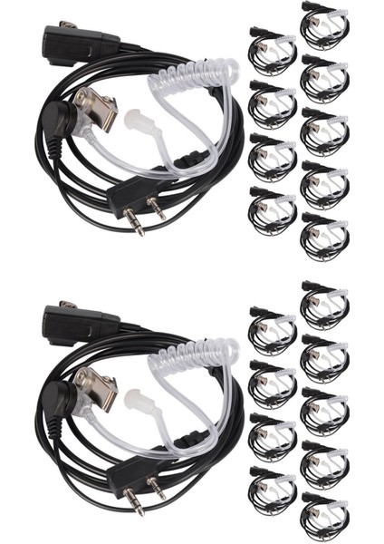 20 Adet Aksesuarları Hava Akustik Tüp Kulaklık Kulaklık Radyo Walkie Talkie Kulaklık Için 888S Uv-5r Uv-82 (Yurt Dışından)