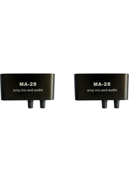 2x 6.5mm Dinamik Mikrofon 3.5mm Kondenser Mikrofon Kulaklık Amplifikatörü Ses Preamplifikatör Karıştırma Kurulu Ma-2s (Yurt Dışından)