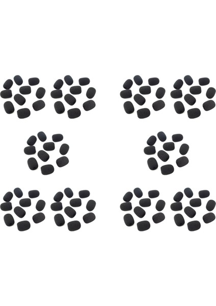 1000 Adet Mikrofon Kulaklık Izgara Cam Sünger Köpük Siyah Mikrofon Kapağı 30MM x 8mm (Yurt Dışından)