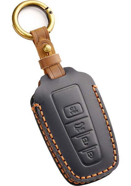 Araba Anahtarı Kapak Toyota Için Kabuk Fob Chr Camry Corolla Ravo4 Highlander C-Hr Prius Land Cruiser Prado 4 Düğme Siyah (Yurt Dışından)