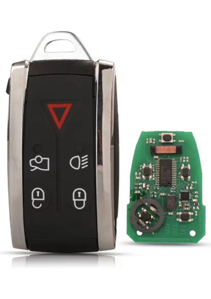Araba Uzaktan Tuş 5buttons Araç Anahtarı 433MHZ Fsk ID46 Chıp KR55WK49244 Jaguar Xf Xk Xkr 2007-2012 (Yurt Dışından)