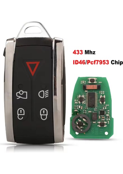 Araba Uzaktan Tuş 5buttons Araç Anahtarı 433MHZ Fsk ID46 Chıp KR55WK49244 Jaguar Xf Xk Xkr 2007-2012 (Yurt Dışından) fiyatları