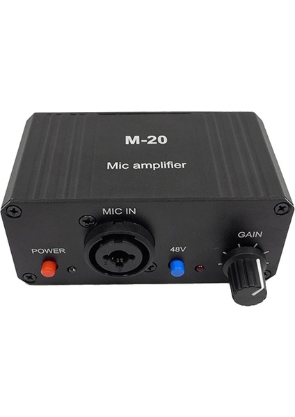 Dinamik Mikrofon Kondenser Mikrofon Amplifikatörü M-20 Canlı Ses Kartı Hoparlör Ses 48 V Phantom Güç Şarj (Yurt Dışından)