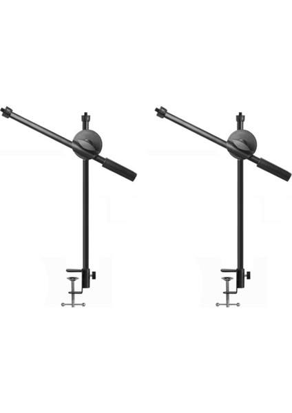 2x Mikrofon Standı Masası Mikrofon Braketi Telefon Tripodu Bom Kolu Ayarlanabilir 3/8 1/4 Inç Vida Canlı Ekipmanları,1 (Yurt Dışından)