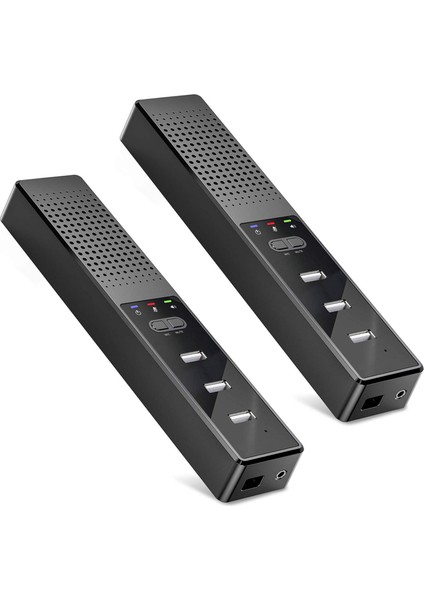 Mikrofon ve USB Konferans Hoparlörü ile 2x 3'ü 1 Arada Bilgisayar Hoparlörleri, Video Konferans Için Pc Mikrofonu (Yurt Dışından)