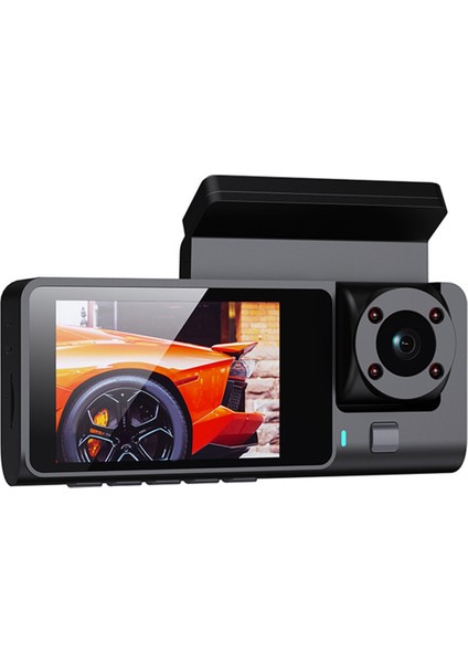 3 Kanallı Araba Dvr Dash Cam Arabalar Için Arka Görünüm Kamerası Video Kaydedici Otopark Geniş Açılı Gece Görme Park Hd (Yurt Dışından) fiyatları