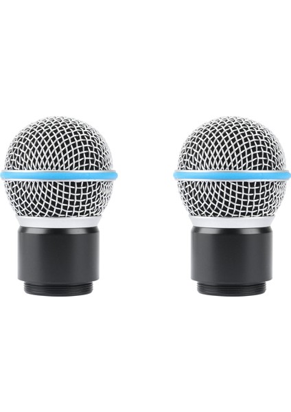 SM58 BETA58 El Mikrofonu Kablosuz Kayıt Stüdyosu Için 2x Mikrofon Kapsül Topu Kafa (Yurt Dışından)