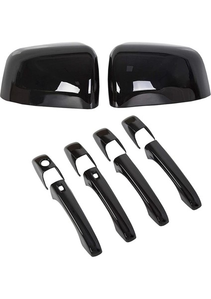 Parlak Siyah Ayna Kapakları+Jeep Grand Cherokee Dodge Durango 2011-2020 Için Kapı Kolu Kapakları (Yurt Dışından) modelleri