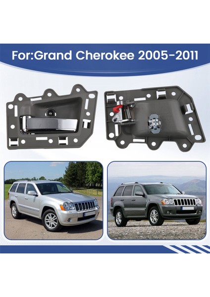 Jeep Grand Cherokee 2005-2011 Için Araba Iç Kapı Kolu Arka Kol Solda Sol 5HR411J3AK (Yurt Dışından) fırsatları
