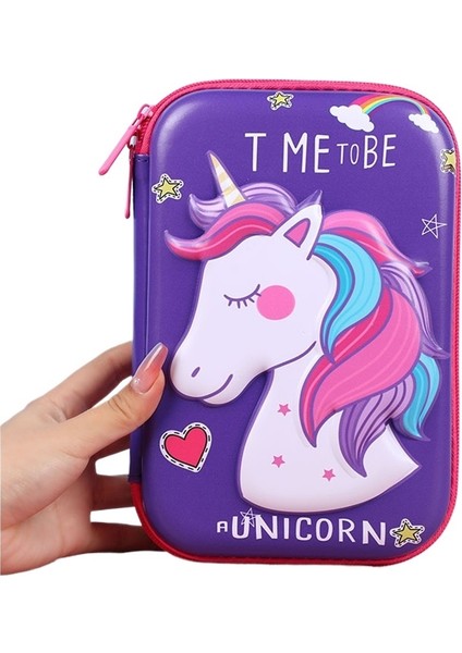 Yeni Stil Çizgi Film Sevimli Üç Boyutlu Kalem Kutusu Büyük Kapasiteli Çocuk Kalem Kutusu Erkek Kız Kalem Kutusu Öğrenci Kalem Çantası (Yurt Dışından)