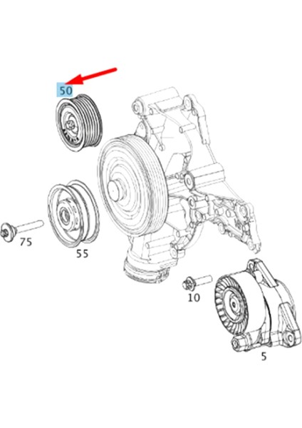 Mercedes-Benz Için M272 M273 Motor Türücü Kemik Geri Düzenliği ve 2 Çıkarı Çeşitleri A2722000270 A2722021019 A2722021419 (Yurt Dışından) fiyatları