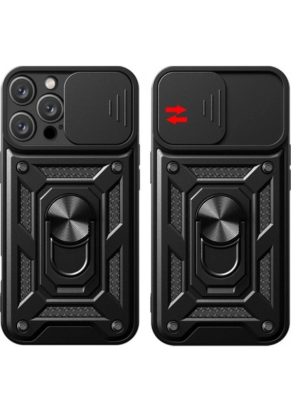 iPhone 16 Pro Kılıf Pars Lens Yüzüklü Silikon - Gümüş fiyatları