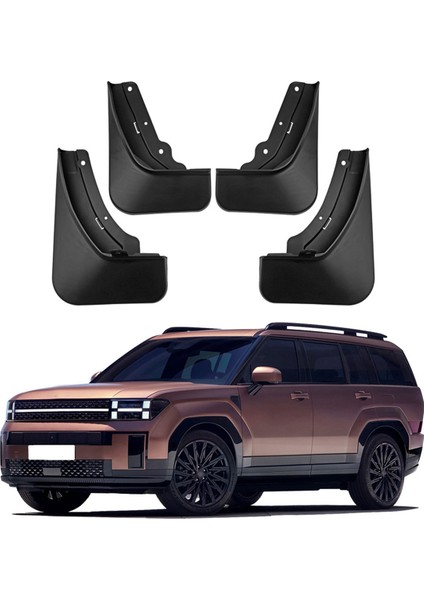 Araba Çamur Fleps Splash Guard Mudguard Çamurlar Çamurluk Harici Kapak Hyundai Santa Fe 2023-2024 (Yurt Dışından) fiyatları