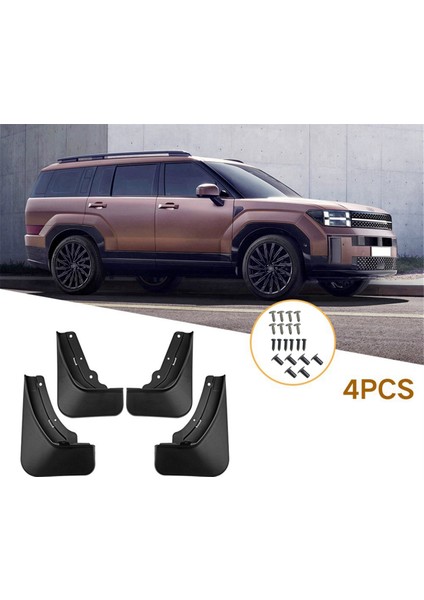 Araba Çamur Fleps Splash Guard Mudguard Çamurlar Çamurluk Harici Kapak Hyundai Santa Fe 2023-2024 (Yurt Dışından) fırsatları