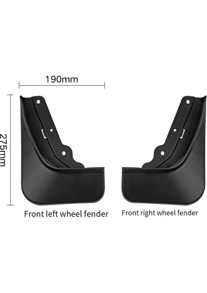 Araba Çamur Fleps Splash Guard Mudguard Çamurlar Çamurluk Harici Kapak Hyundai Santa Fe 2023-2024 (Yurt Dışından) indirimleri